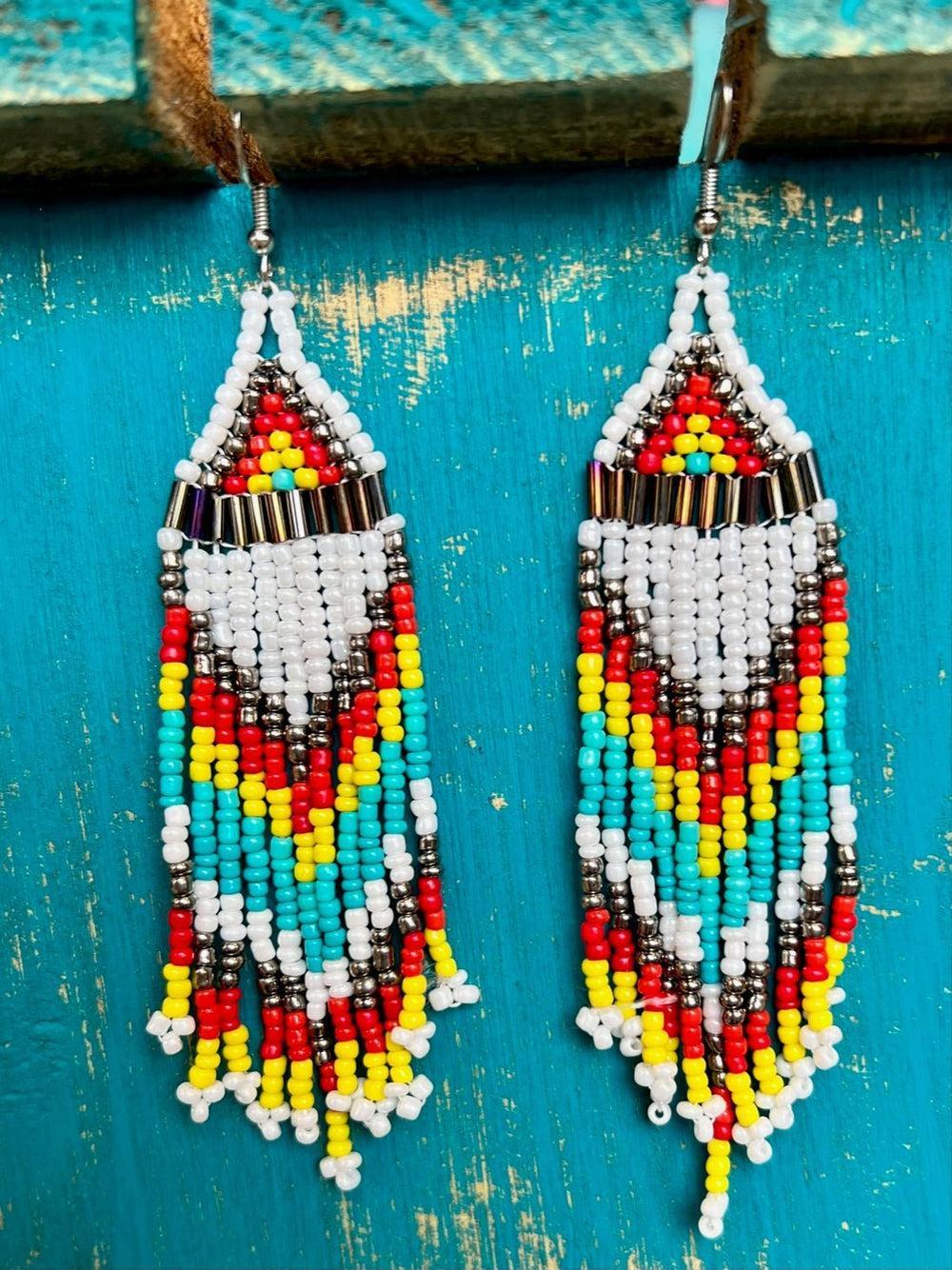 Kiowa Seed Bead Earrings Product Image