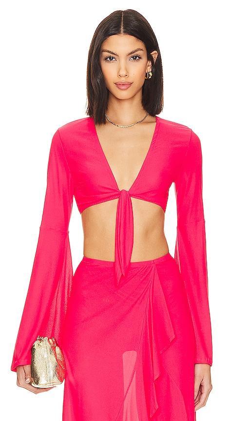 Bell Sleeve Crop Top Product Image