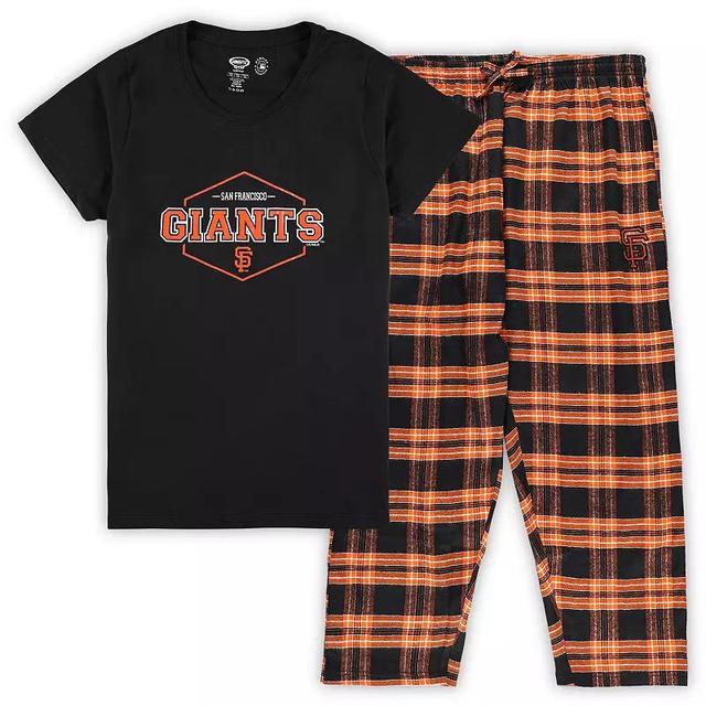 Womens Concepts Sport /Orange San Francisco Giants Plus Size Badge Sleep Set Product Image