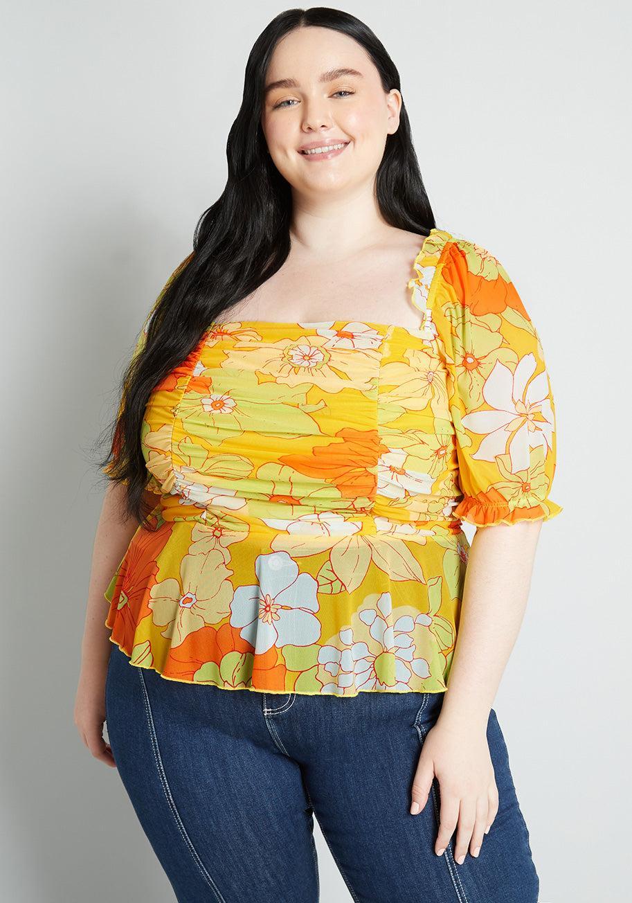 Summer Escape Upstate Peplum Top Product Image