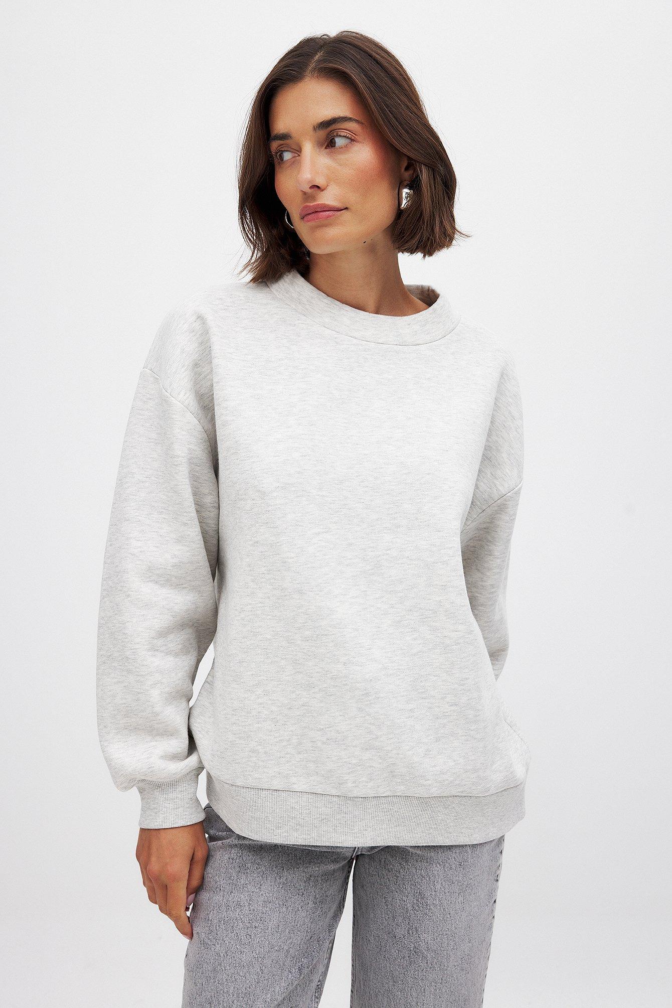 High Neck Detail Sweatshirt Product Image