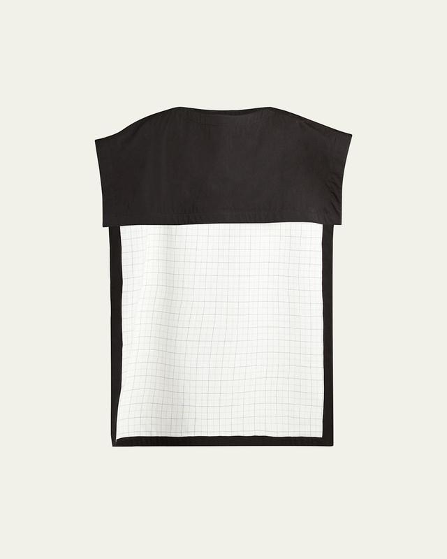 Mens Check-Lined Cotton Cape Product Image