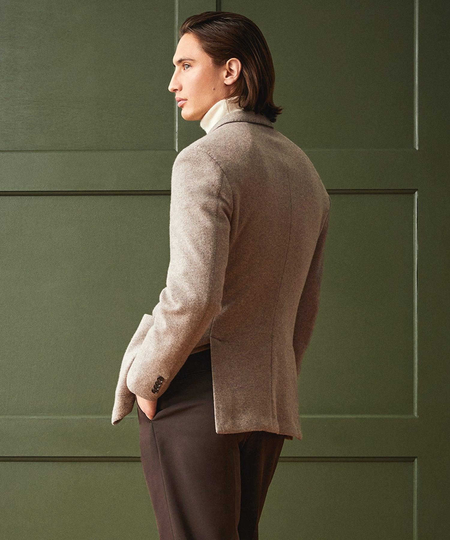 Italian Cashmere Sport Coat in Mushroom Product Image