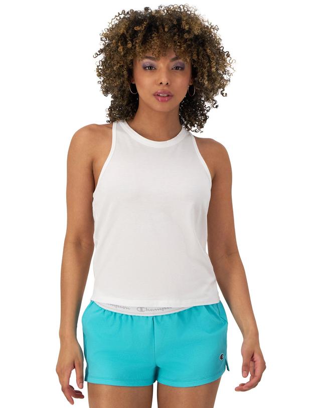 Womens Champion Soft Touch Tank Top, Anti Odor, C Logo White XS Product Image