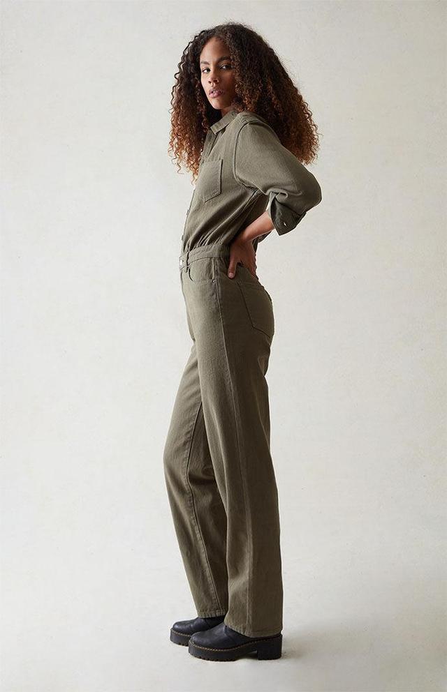 PacSun Womens Long Sleeve Jumpsuitmall Product Image