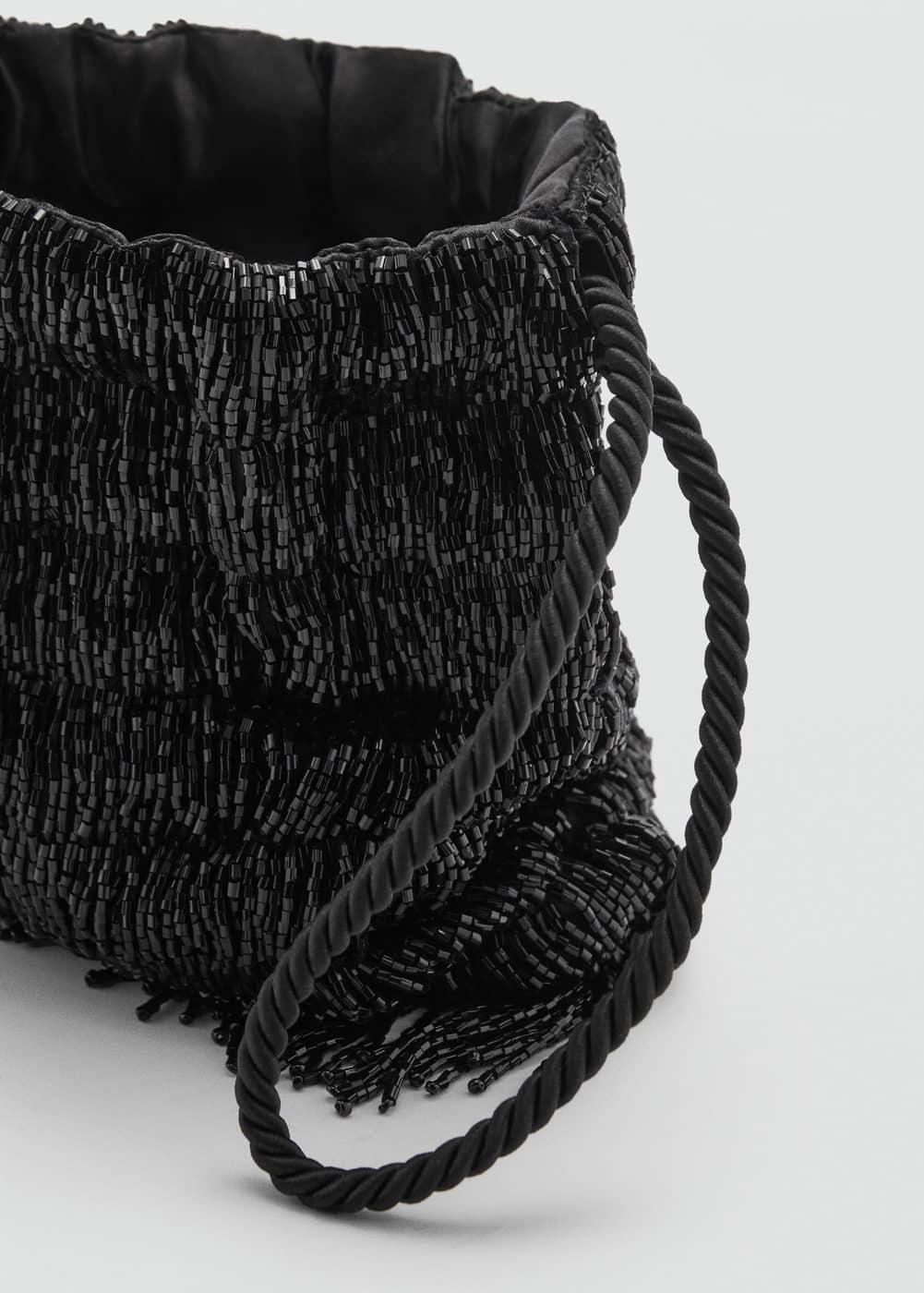 MANGO - Fringe beads bag - One size - Women Product Image