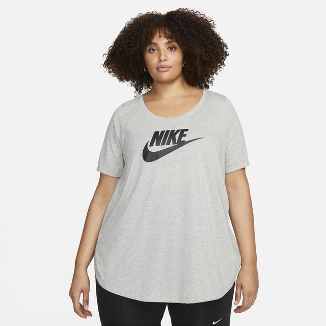 Women's Nike Sportswear Essential Tunic (Plus Size) in Grey, Size: 2X  Product Image