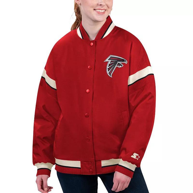 Womens Starter Atlanta Falcons Tournament Full-Snap Varsity Jacket Product Image