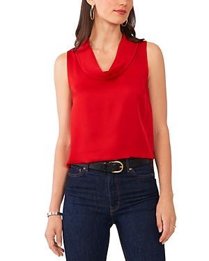 Vince Camuto Hammered Satin Sleeveless Cowl Neck Top Product Image