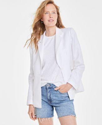 On 34th Womens Linen-Blend Blazer, Created for Macys Product Image