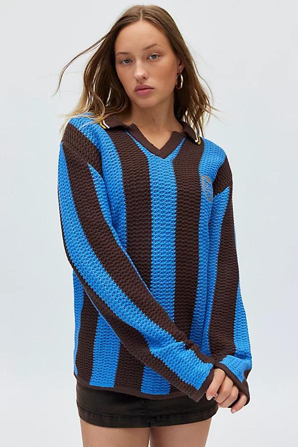 BDG Mitchelle Embroidered Crest Polo Sweater Womens at Urban Outfitters Product Image