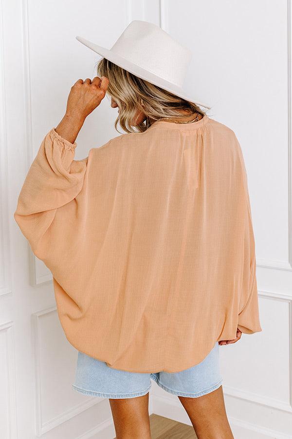 Upstate Getaway Top In Tan Product Image