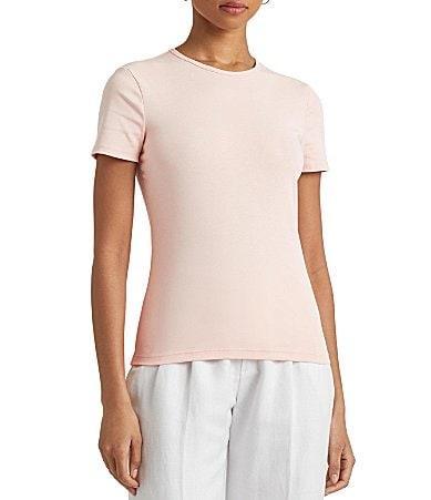 Lauren Ralph Lauren Cotton-Blend T-Shirt Women's T Shirt Product Image