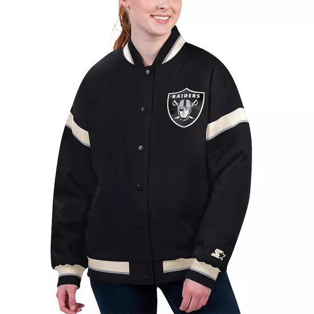 Womens Starter Jacksonville Jaguars Tournament Full-Snap Varsity Jacket Product Image