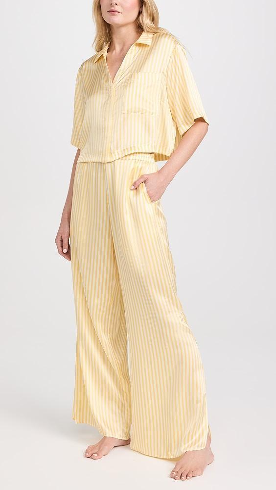 Lunya Washable Silk High Rise Pant Set | Shopbop Product Image