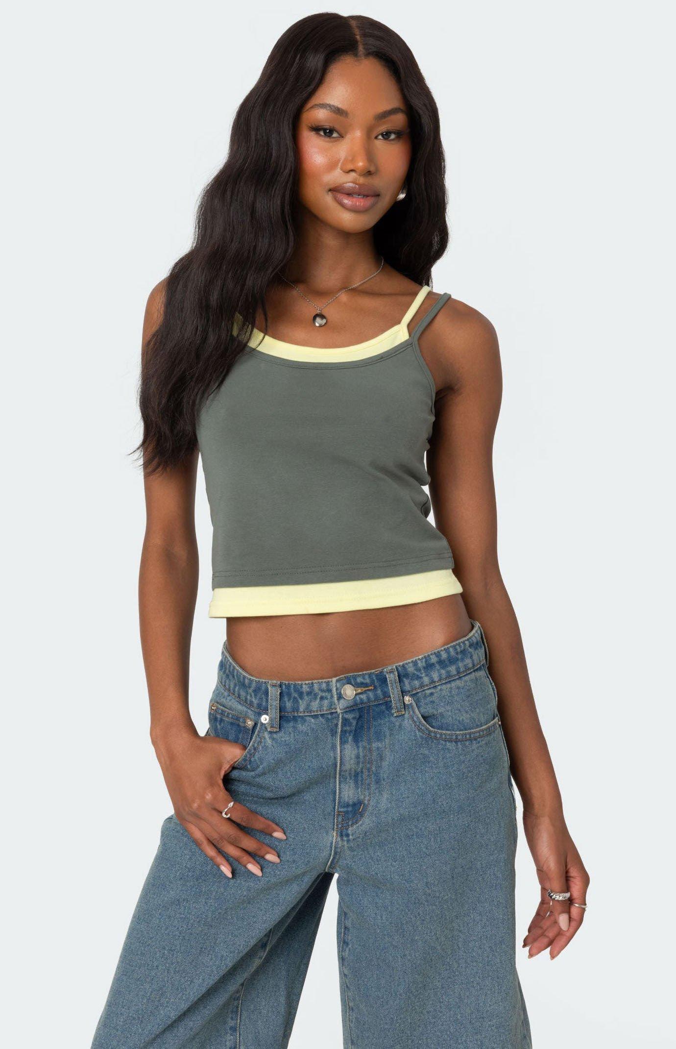 Edikted Women's Element Layered Tank Top Product Image