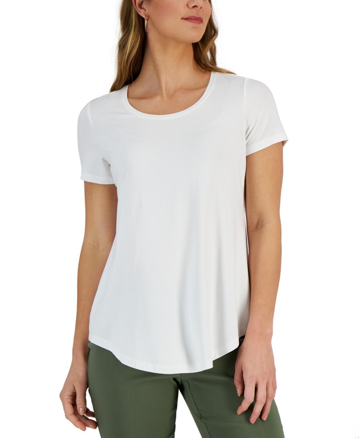 Jm Collection Womens Short Sleeve Scoop-Neck T-Shirt, Created for Macys product image