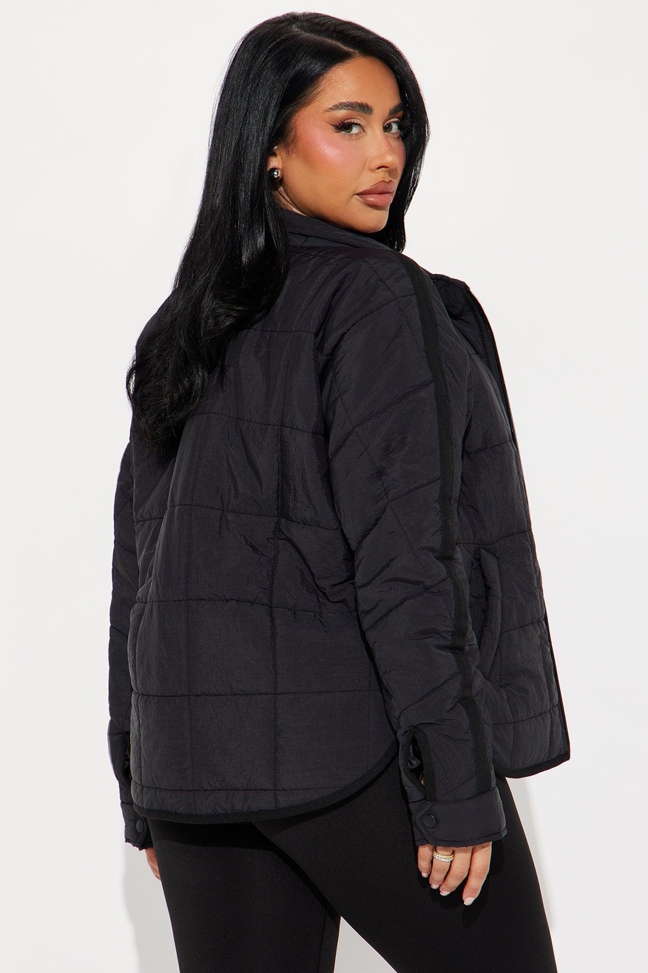 Dana Quilted Puffer Jacket - Black Product Image