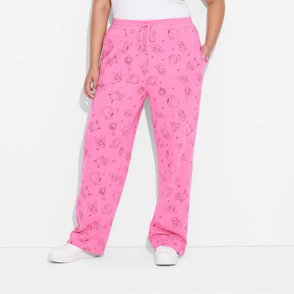 Womens Hello Kitty Cozy Graphic Pants Product Image