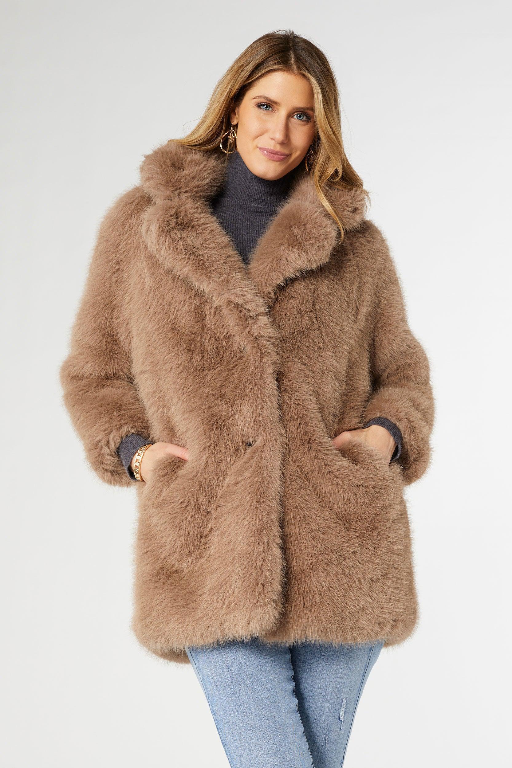 Whitney Faux Fur Coat Product Image