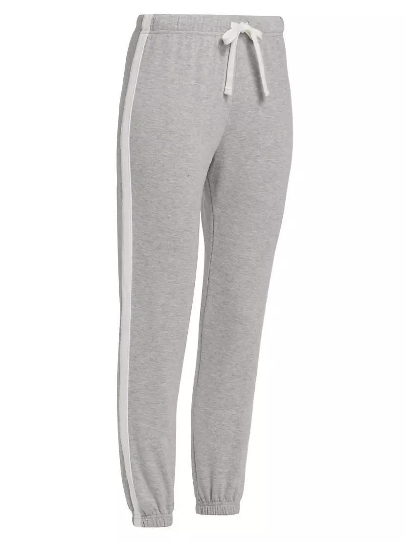 Sonia Fleece Stripe Jogger Sweatpants Product Image