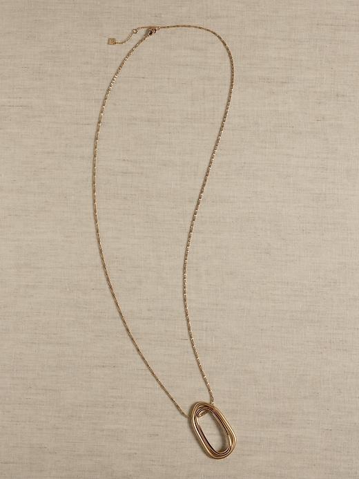 Organic Shape Pendant Necklace Product Image