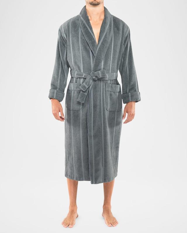 Mens Ultra Lux Jacquard Shawl Robe Product Image