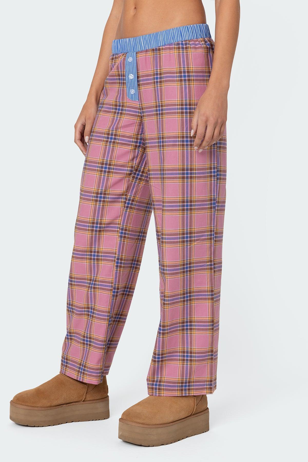 Plaid & Stripe Pants Product Image