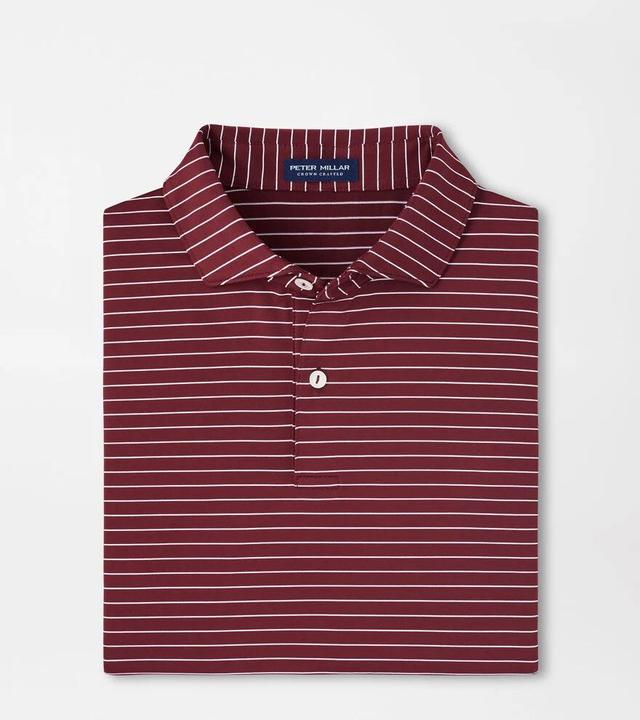 Peter Millar Mens Duet Performance Jersey Polo | Color: Vermouth | Size: M Product Image