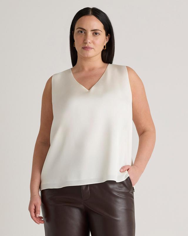 Washable Stretch Silk Tank - Plus Size Product Image