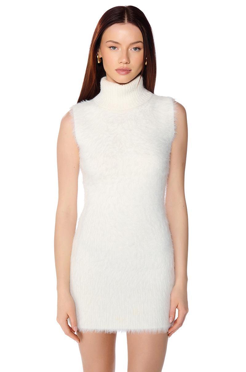 KYLIE FUZZY MINI DRESS Product Image