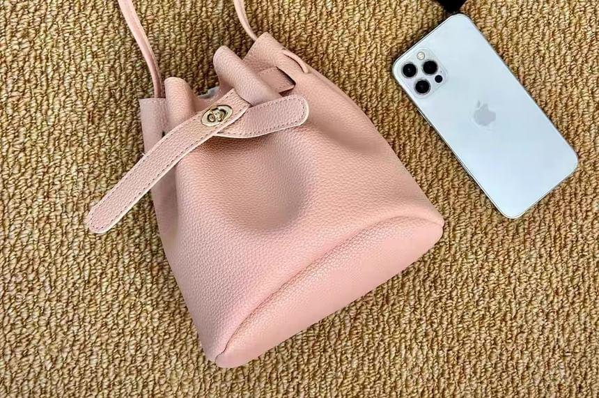 Faux Leather Bucket Bag Product Image