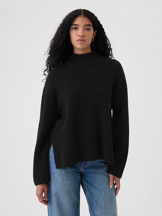 24/7 Split-Hem Mockneck Sweater Product Image