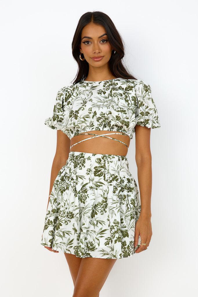 Olive Branch Dress Green Product Image