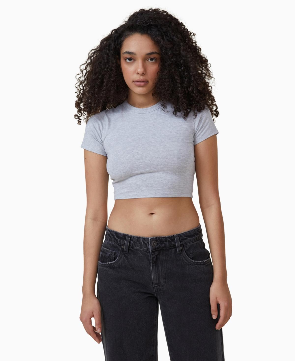 Cotton On Womens Micro Crop T-shirt Product Image