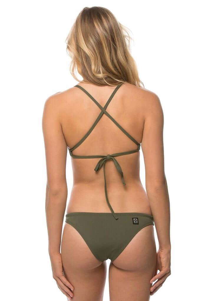 Vent Bikini Top - Army Female Product Image