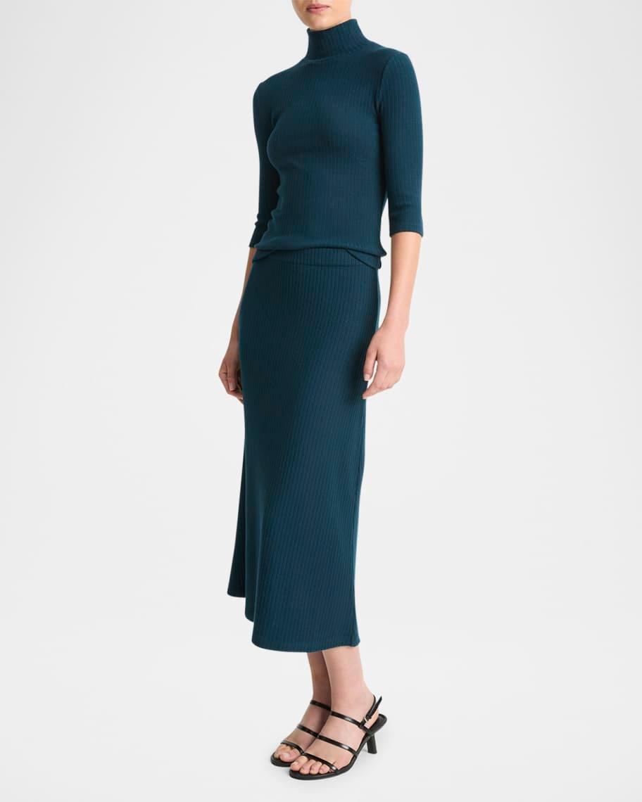 Ribbed Midi Skirt Product Image