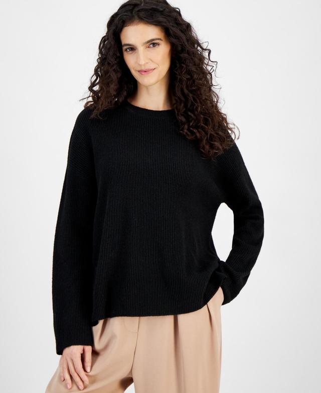 And Now This Womens Ribbed Crewneck Sweater, Created for Macys Product Image