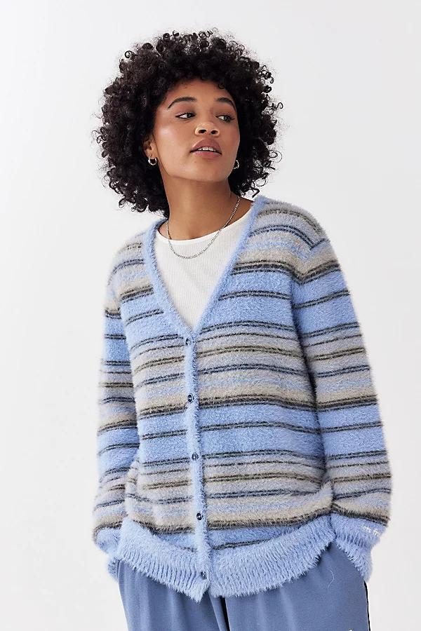 iets frans...Stripe Fluff Cardigan Womens at Urban Outfitters Product Image