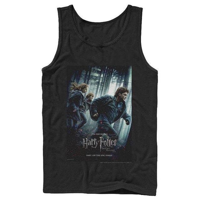 Mens Harry Potter Deathly Hallows Group Shot Poster Graphic Tank Top Product Image