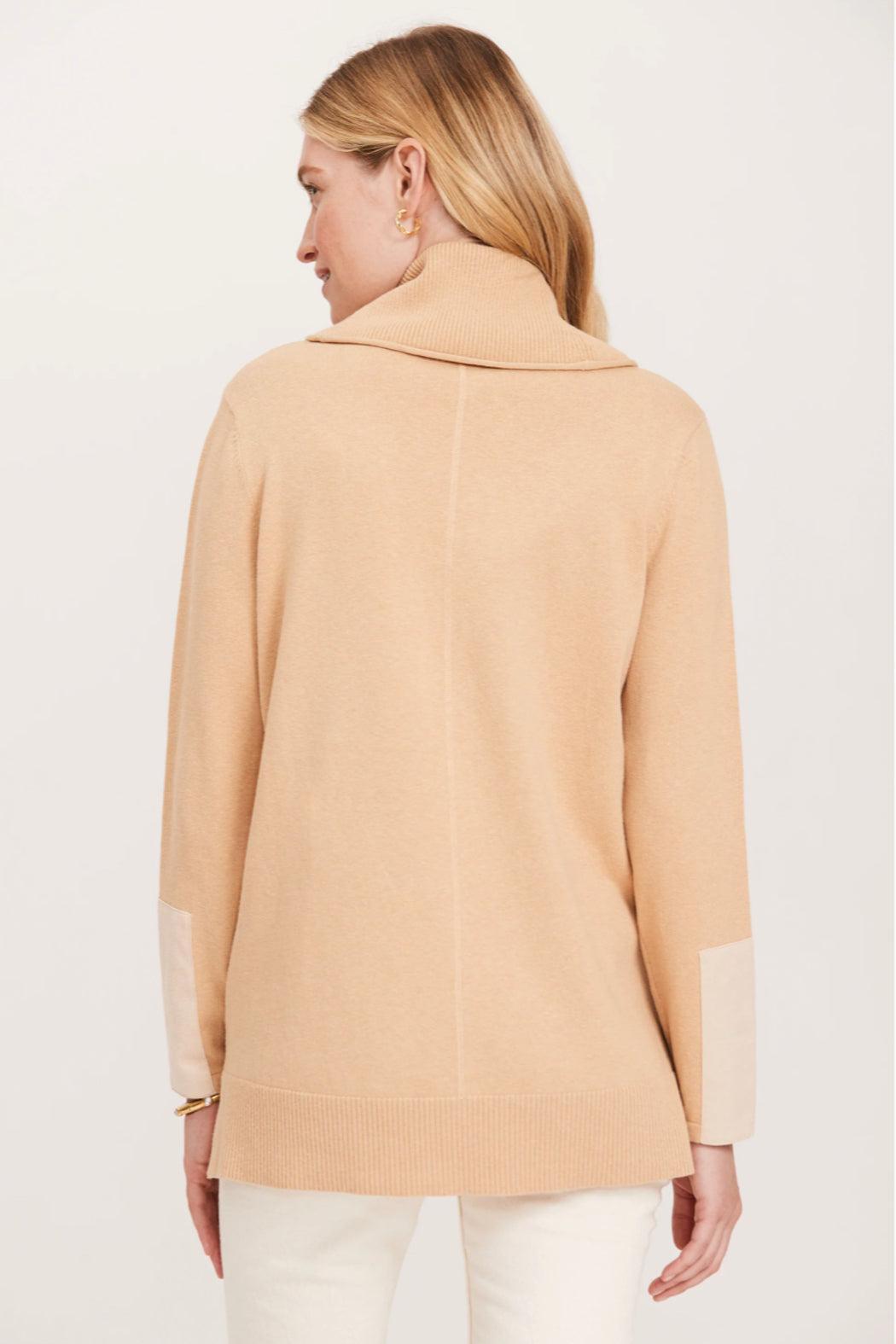 Cotton Cashmere Cowl Neck Tunic Female Product Image