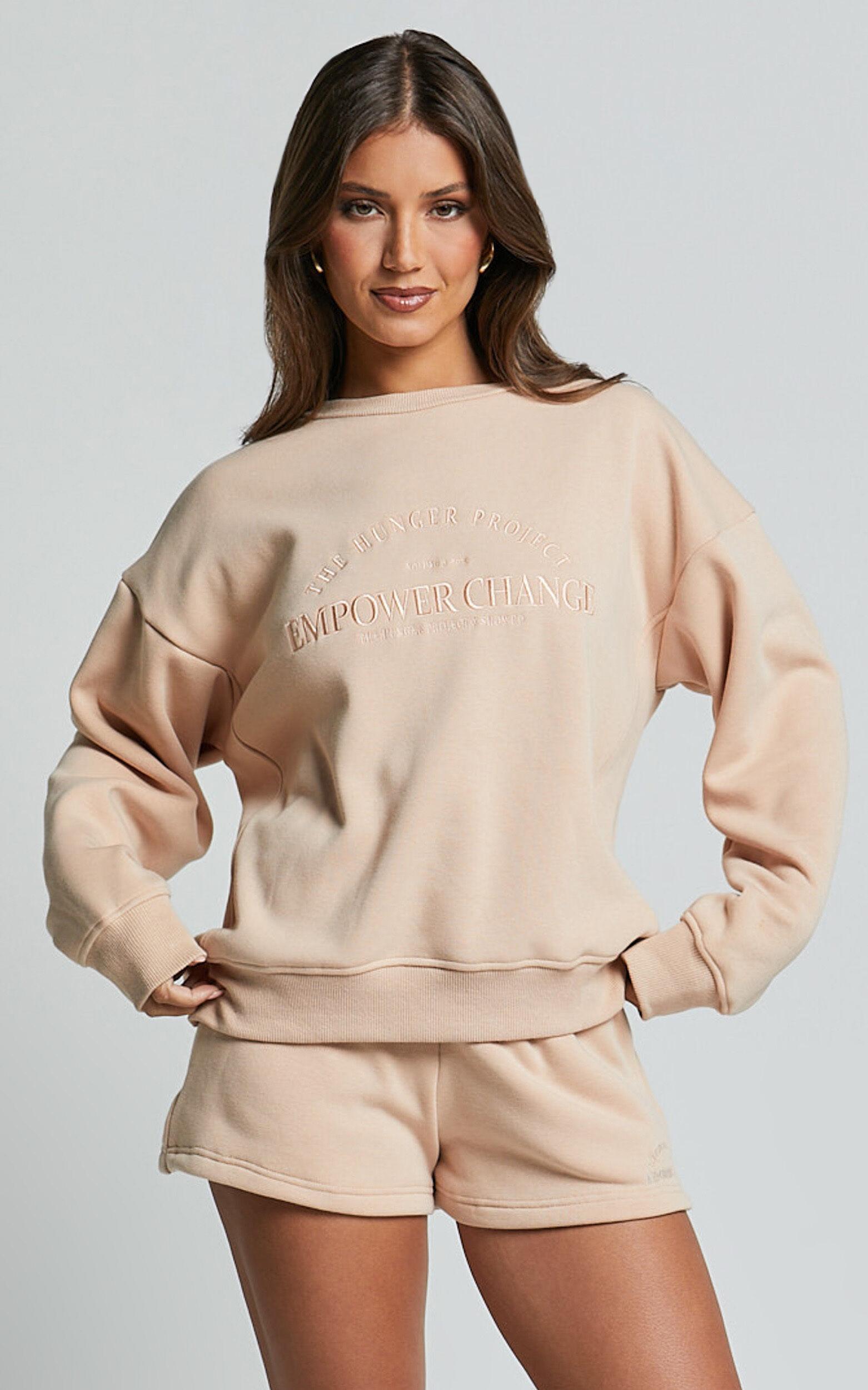 The Hunger Project X Showpo - THP Sweatshirt in Beige Product Image