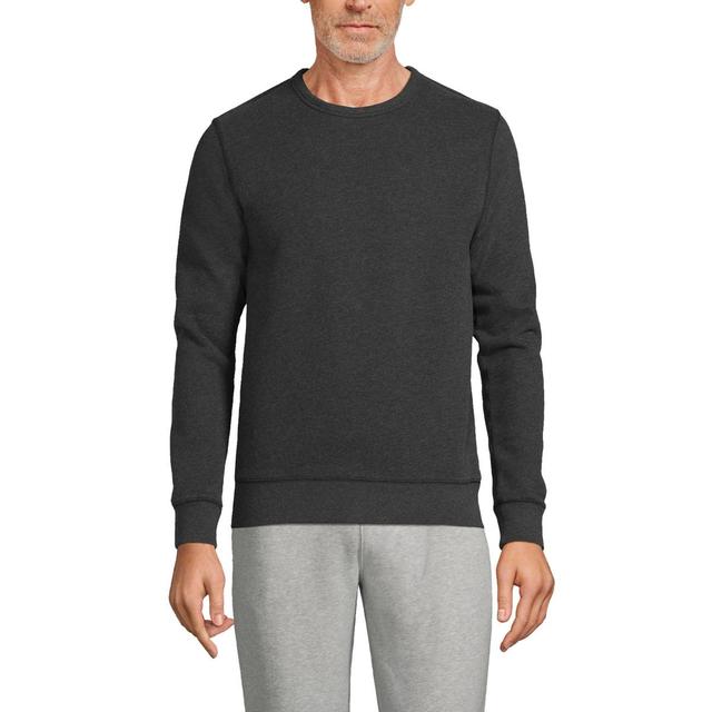 Big & Tall Lands End Serious Sweats Crewneck Sweatshirt, Mens Gray Grey Product Image