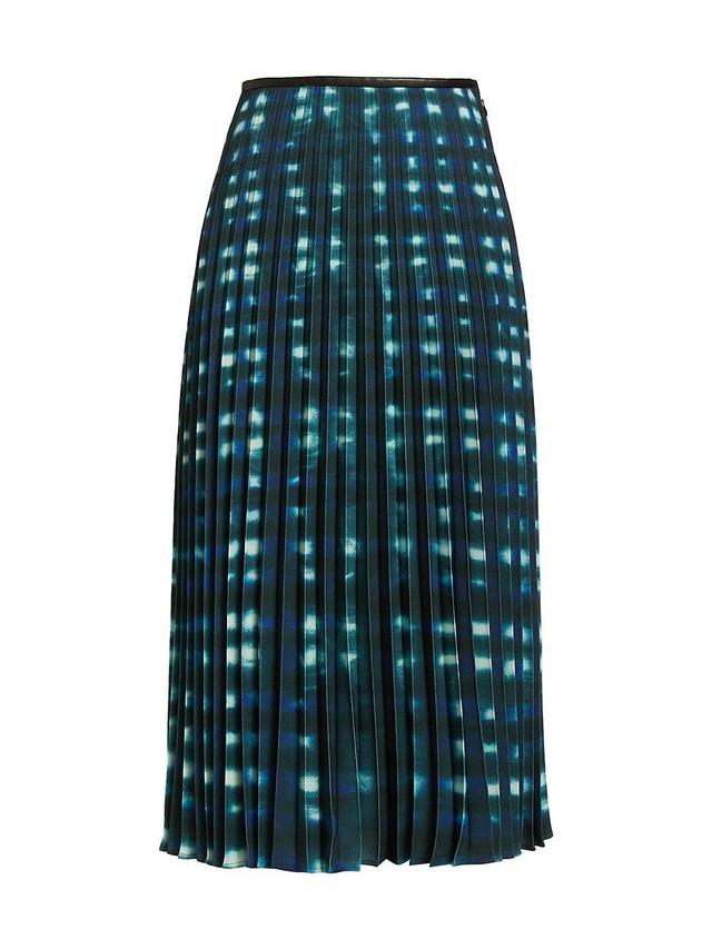 Womens Piper Pleated Crepe Midi-Skirt Product Image