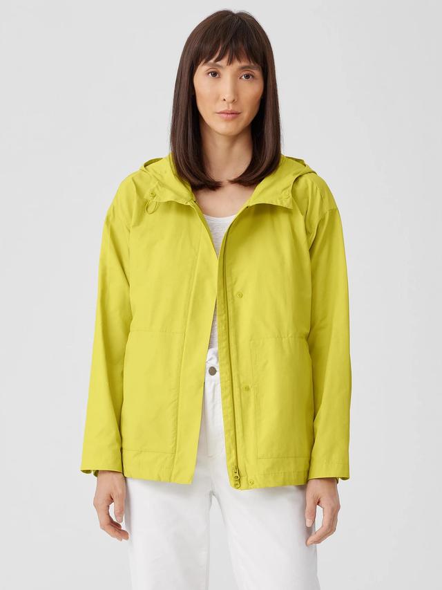 EILEEN FISHER Light Cotton Nylon Hooded Jacketfemale Product Image