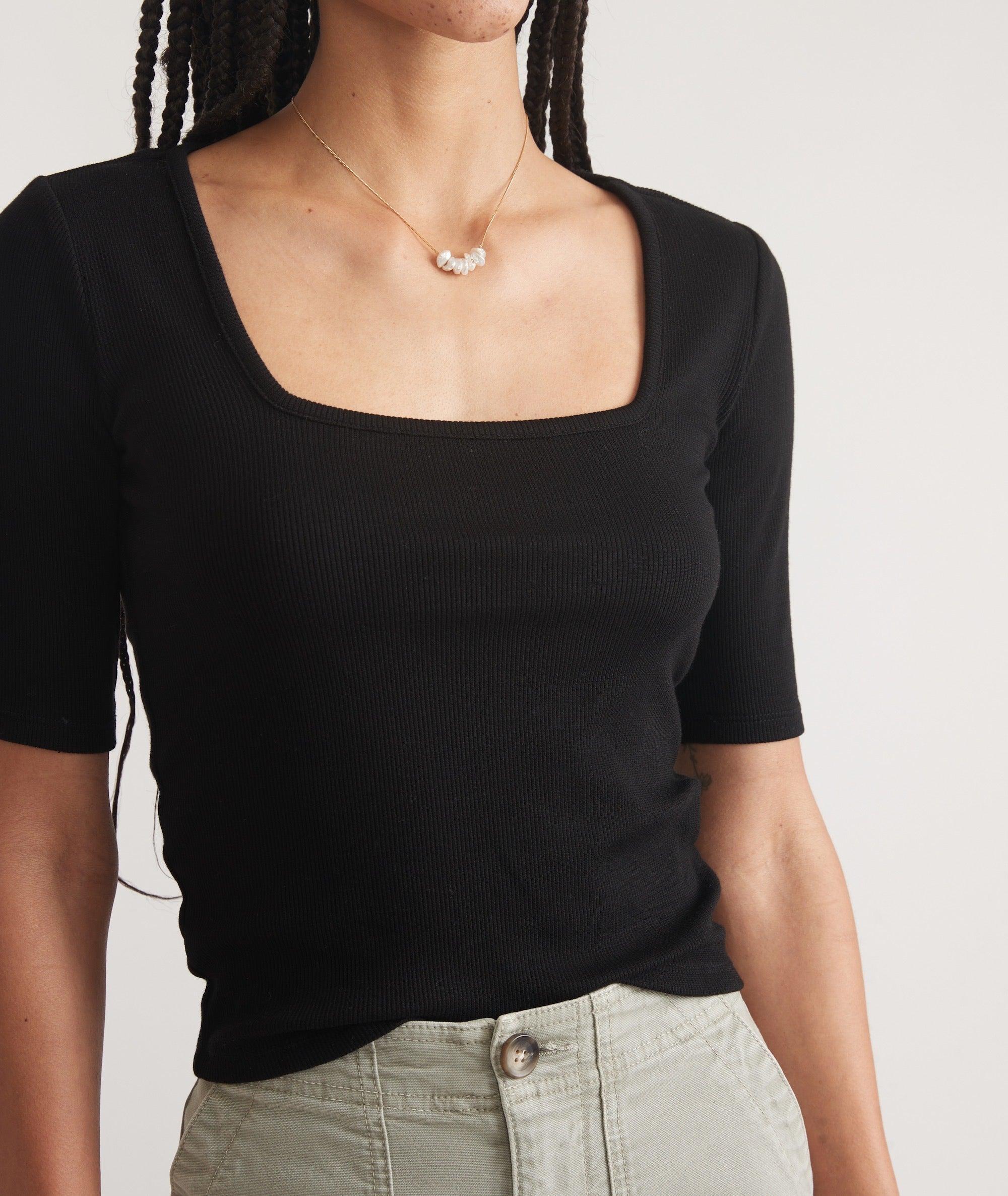 Lexi Rib Square Neck Top Product Image