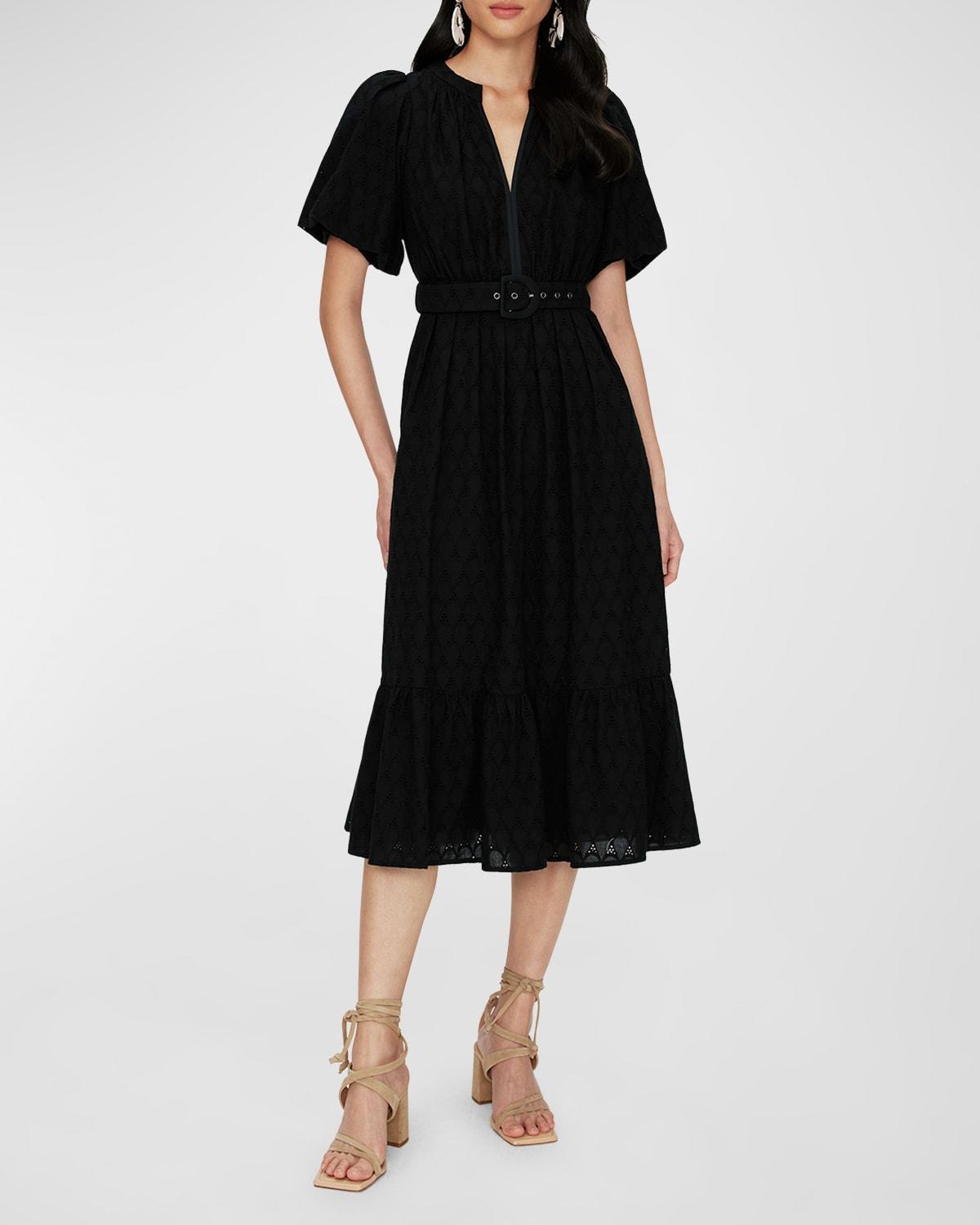 Diane von Furstenberg Polina Belted Cotton Midi Dress Product Image