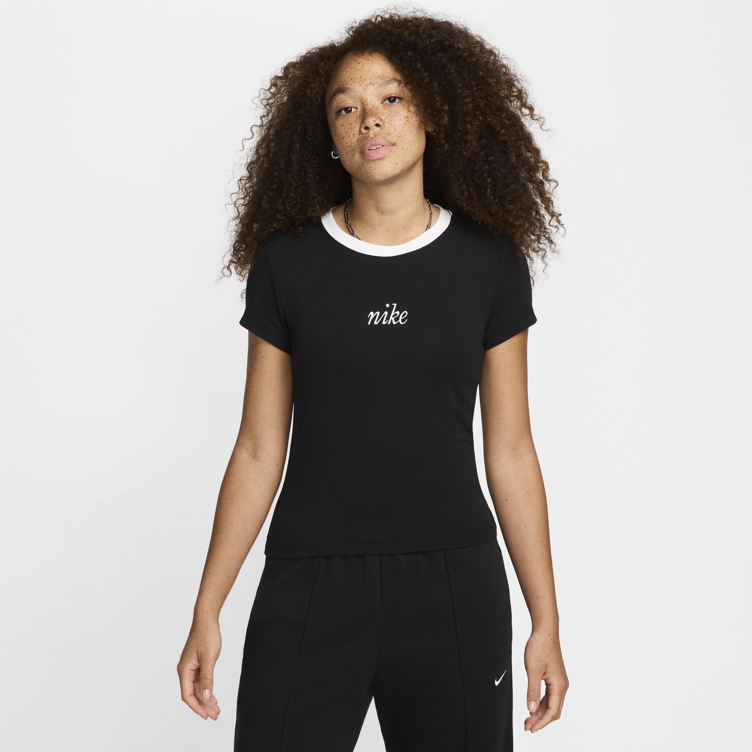 Women's Nike Sportswear Chill Knit Slim Cropped Tee Product Image