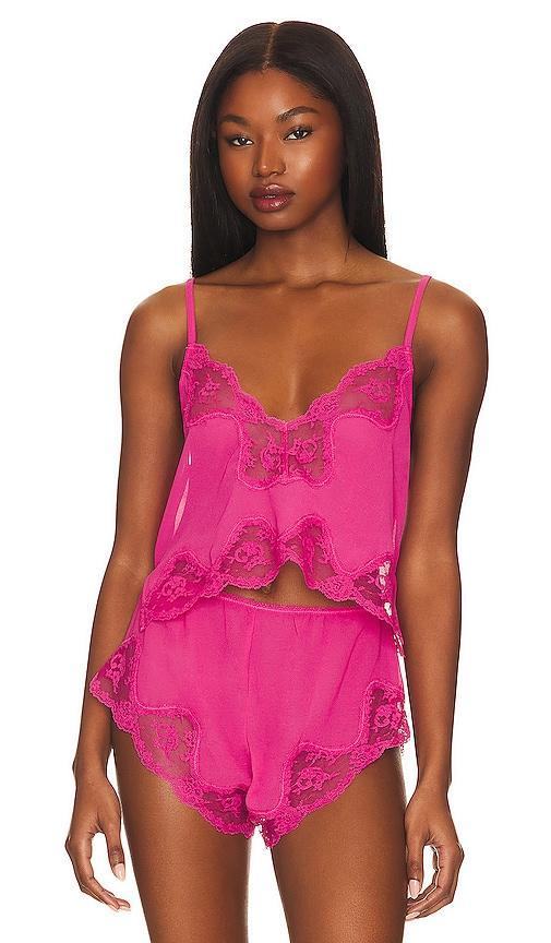 KAT THE LABEL Harley Camisole in Fuchsia. - size M (also in L, S, XS) Product Image