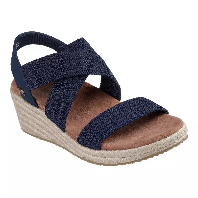 Skechers Cali x Martha Stewart Arch Fit Beverlee Brentwood Womens Wedge Sandals Blue Product Image